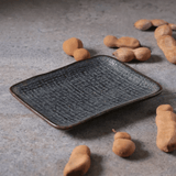 Travessa Retangular Pequena Juta Titanium 18cm - Ela Decora