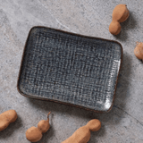 Travessa Retangular Pequena Juta Titanium 18cm - Ela Decora