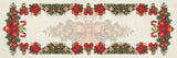 Trilho de Mesa Estampado Natal Green Red Verde Vermelho 46cm x 1,43cm - Ela Decora