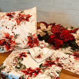 Trilho de Mesa Flores Natal 1,43M - Ela Decora