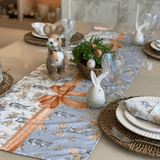 Trilho de Mesa Laço Páscoa 45cm - Ela Decora