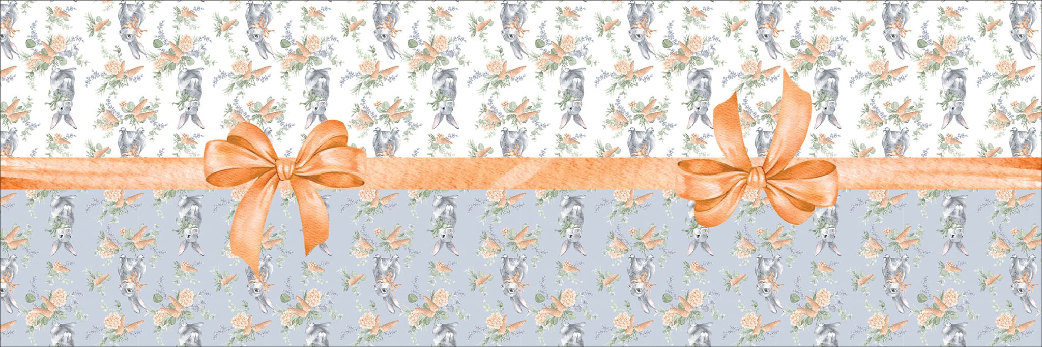 Trilho de Mesa Laço Páscoa 45cm - Ela Decora