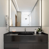 Vaso Cachepot Decorativo Preto e Rose Gold em Cimento (G) - 13 cm - Ela Decora