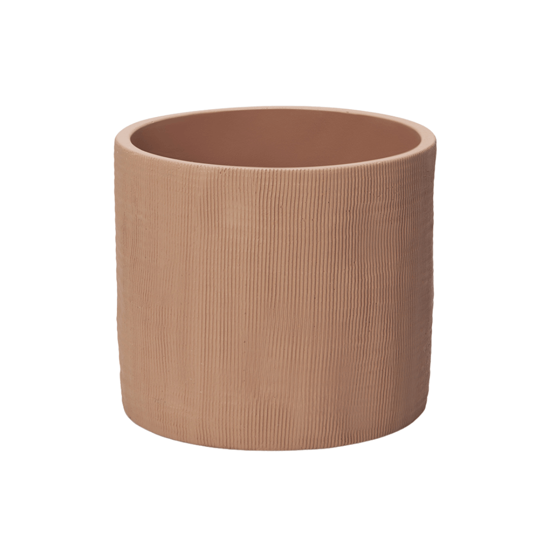 Vaso Cachepot em Cimento Terracota 14cm - Ela Decora