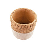 Vaso Cachepot Estilo Palha Cimento 17,5 cm - Ela Decora