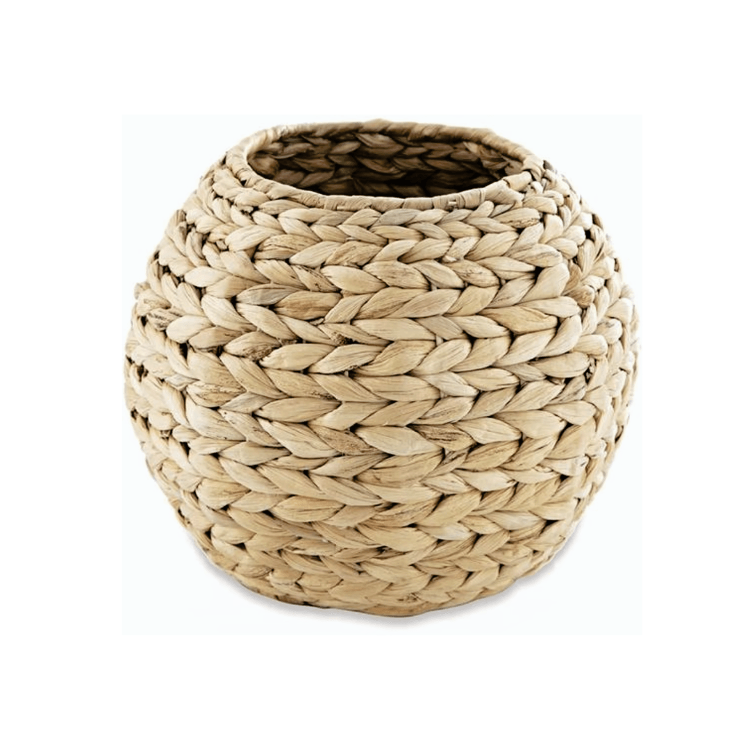 Vaso Cachepot Fibra Natural 21 cm - Ela Decora