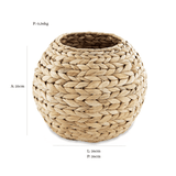Vaso Cachepot Fibra Natural 26 cm - Ela Decora