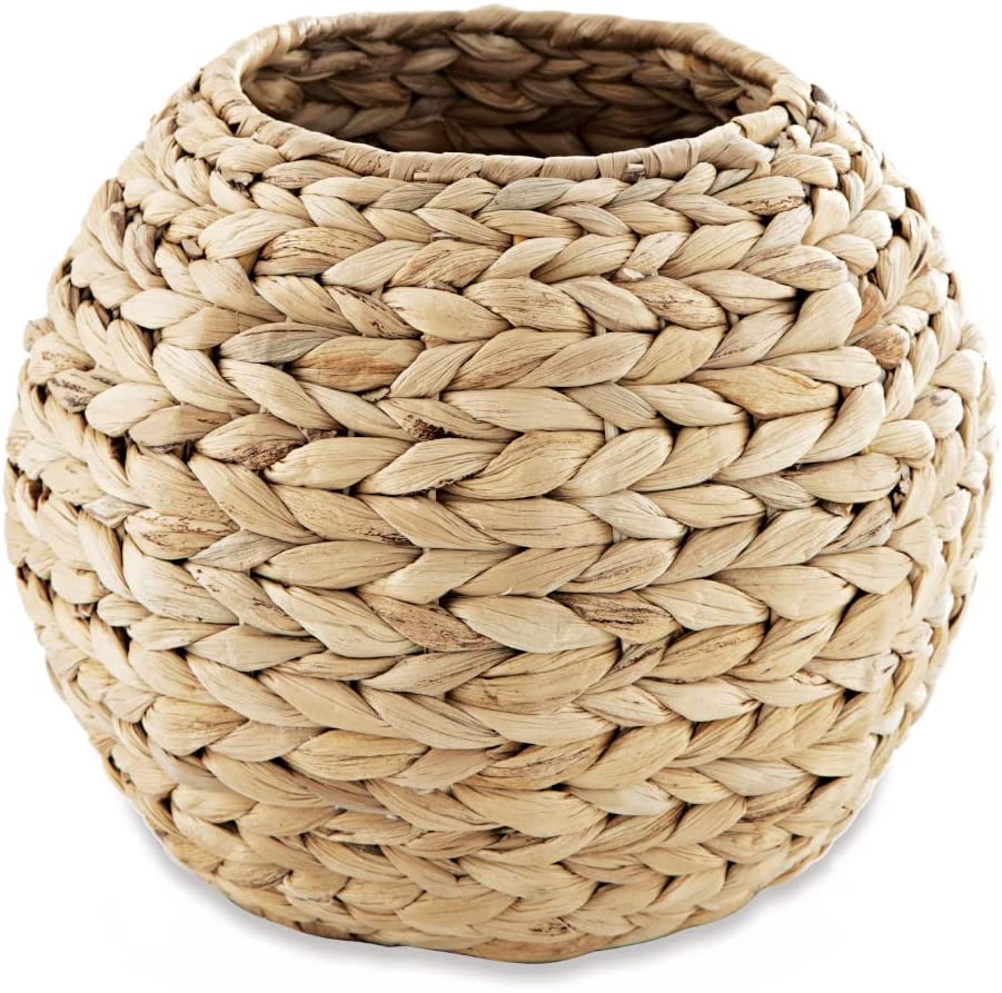 Vaso Cachepot Fibra Natural 26 cm - Ela Decora