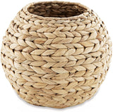 Vaso Cachepot Fibra Natural 26 cm - Ela Decora