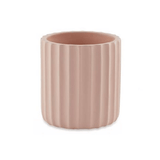 Vaso Cachepot Formas Geométricas Cimento Rosa Blush - 10 cm - Ela Decora