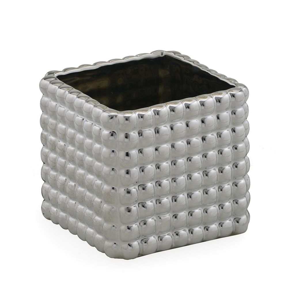 Vaso Cachepot Quadrado 10,5cm - Ela Decora