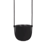 Vaso Cachepot Suspenso Preto - Ela Decora