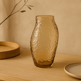 Vaso de Vidro Âmbar 30cm - Ela Decora