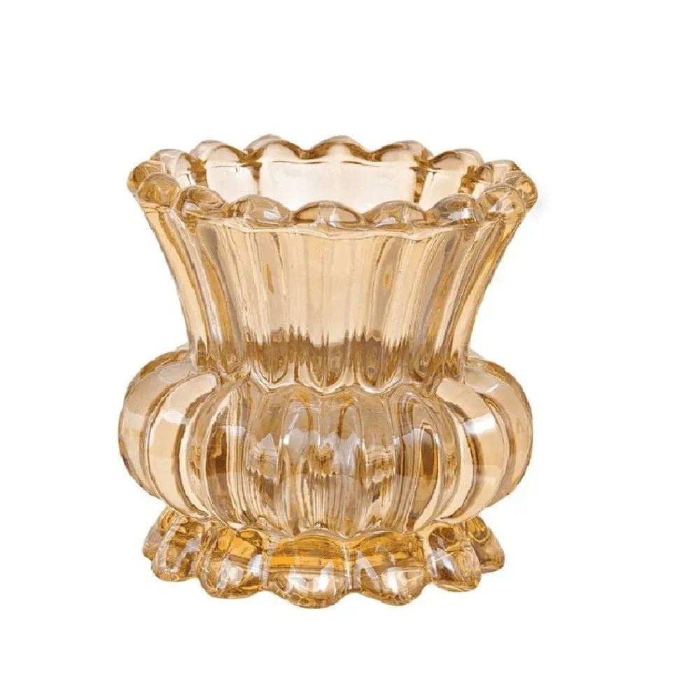 Vaso de Vidro Champanhe 10,5cm x 10cm - Ela Decora