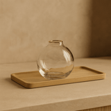 Vaso de Vidro com Borda de Ouro P 9,5cm - Ela Decora