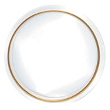 Vaso de Vidro com Borda Dourada Âmbar Liz 11cm x 12cm - Ela Decora