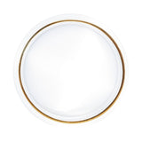 Vaso de Vidro com Borda Dourada Liz 11cm x 12cm - Ela Decora