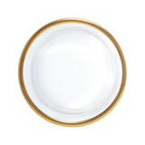 Vaso de Vidro com Borda Dourada Liz 11cm x 27cm - Ela Decora