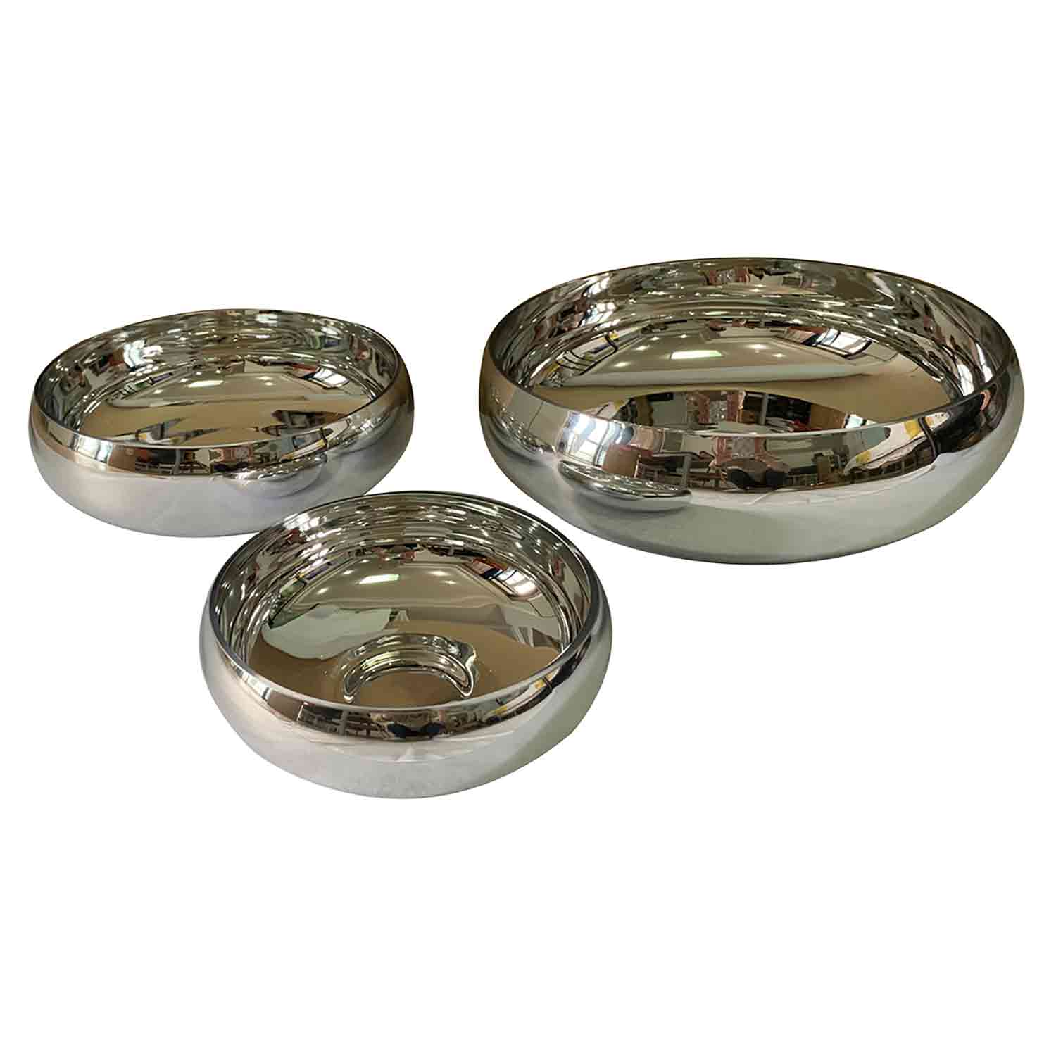 Vaso de Vidro Cromado G - Ela Decora