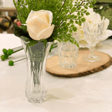 Vaso de Vidro Sodo - calcico Tulipa 19cm x 9cm - Ela Decora