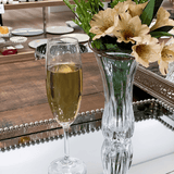 Vaso de Vidro Sodo - calcico Tulipa 19cm x 9cm - Ela Decora