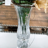 Vaso de Vidro Sodo - calcico Tulipa 19cm x 9cm - Ela Decora