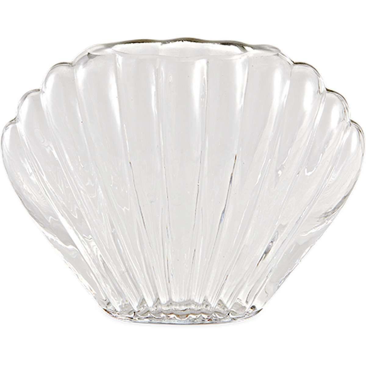 Vaso de Vidro Transparente 19cm - Ela Decora