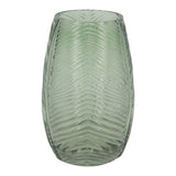 Vaso de Vidro Transparente Verde 20cm - Ela Decora