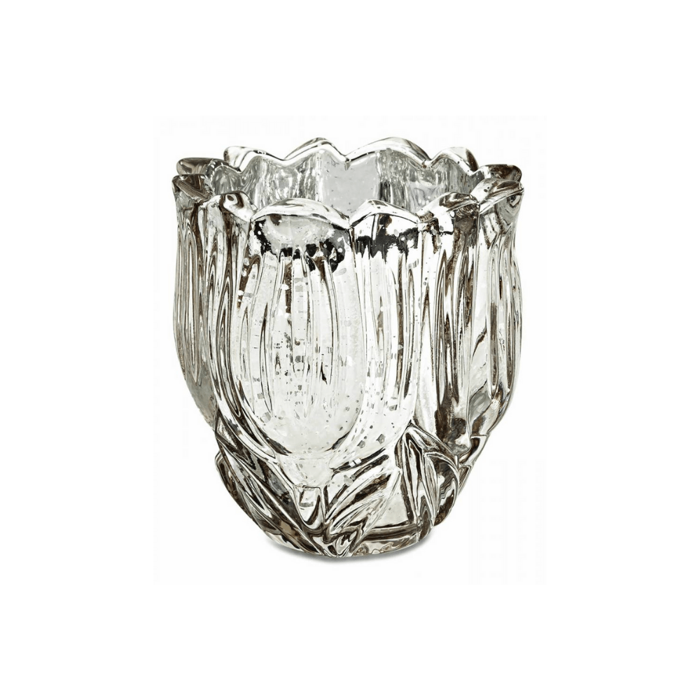 Vaso Decorativo Cachepot Champanhe Vidro - 7 cm - Ela Decora