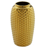 Vaso Decorativo Dourado 28cm x 15,5cm - Ela Decora
