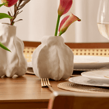 Vaso Decorativo em Cerâmica Cinza 12,5cm P - Ela Decora