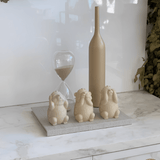 Vaso Decorativo em Cerâmica Cinza 29,5cm - Ela Decora