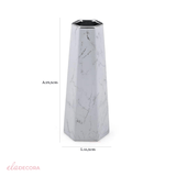 Vaso Decorativo Pilar Cromado 29,5cm x 11,5cm - Ela Decora