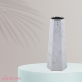 Vaso Decorativo Pilar Cromado 29,5cm x 11,5cm - Ela Decora