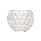 Vaso Decorativo Porta Velas Cachepot de Cristal - 11 x 9 cm - Ela Decora