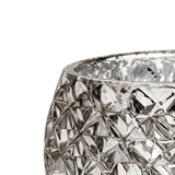 Vaso Decorativo Porta - Velas Champanhe Cachepot Vidro - 9 cm - Ela Decora