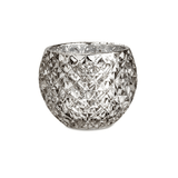 Vaso Decorativo Porta - Velas Champanhe Cachepot Vidro - 9 cm - Ela Decora