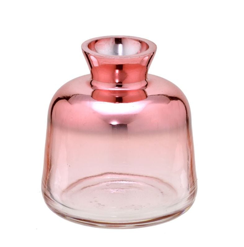 Vaso Decorativo Transparente Rose Gold 10cm - Ela Decora