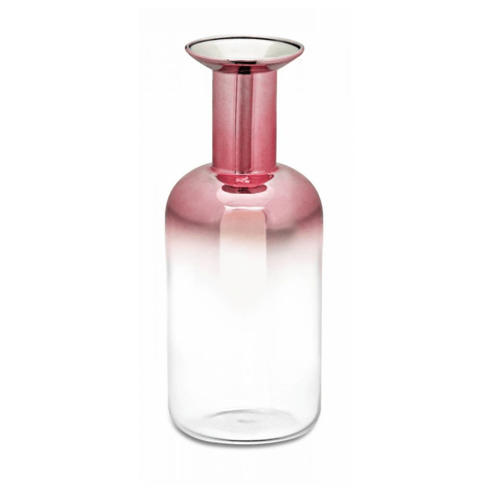 Vaso Decorativo Vidro Degrade Rose Gold - 15 cm - Ela Decora