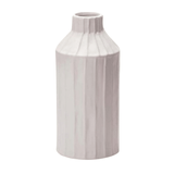 Vaso em Cerâmica Branco 28 cm x 13 cm - Ela Decora