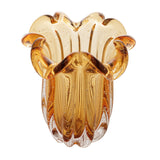 Vaso Murano de Vidro Flat Italy Âmbar 21 cm - Ela Decora