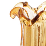 Vaso Murano de Vidro Flat Italy Âmbar 21 cm - Ela Decora