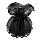 Vaso Murano de Vidro Preto 11cm - Ela Decora