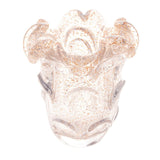 Vaso Murano Trouxinha de Vidro Italy Dourado 16cm - Ela Decora