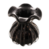 Vaso Murano Trouxinha de Vidro Italy Preto e Rose 13cm - Ela Decora