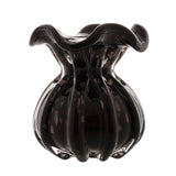 Vaso Murano Trouxinha de Vidro Italy Preto e Rose 13cm - Ela Decora