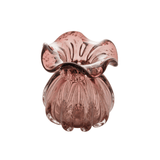 Vaso Murano Trouxinha de Vidro Italy Púrpura e Rose - 13 cm - Ela Decora