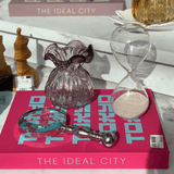 Vaso Murano Trouxinha de Vidro Italy Rosa Claro 11 cm - Ela Decora