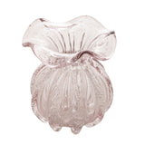 Vaso Murano Trouxinha de Vidro Italy Rosa Claro 13cm - Ela Decora