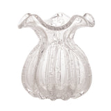 Vaso Murano Trouxinha de Vidro Italy Transparente 13 cm - Ela Decora